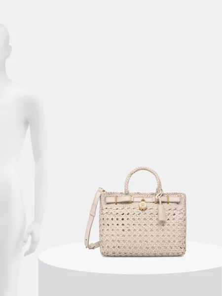 Tommy Hilfiger чанта дамска от кожа бежово