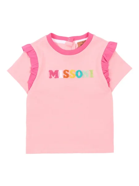 Koszulka dziecięca Missoni różowa