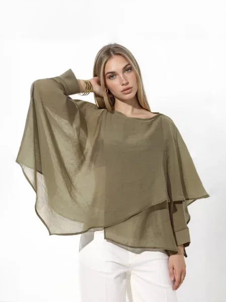 Hiccup Blúz Blusen khaki