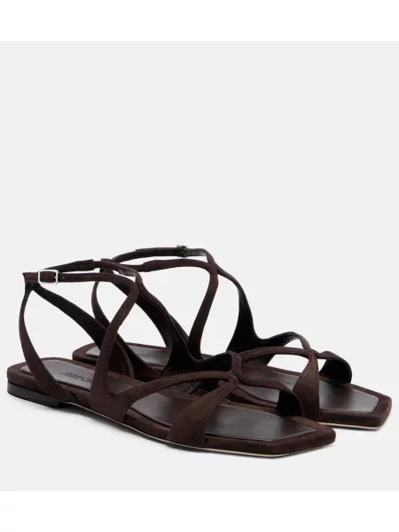 Sandale Jimmy Choo din piele de căprioară maro