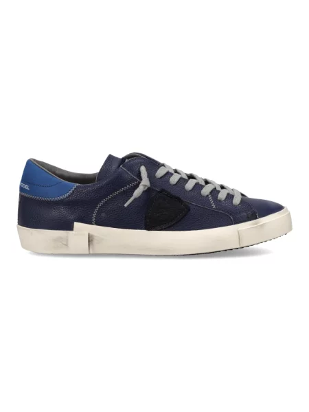 Buty do tenisa Philippe Model skórzane do tenisa niebieskie