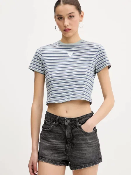 Тениска Guess Originals дамска зелено