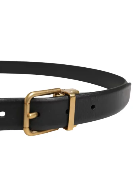 Cu centură curea Dolce & Gabbana din piele negru
