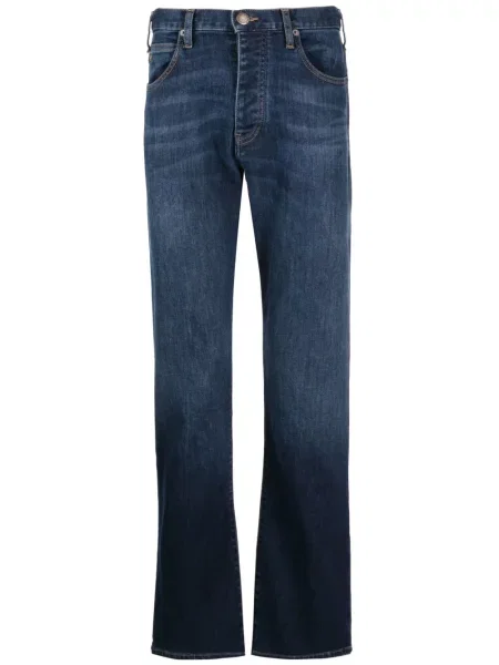 Blugi conici Emporio Armani albastru