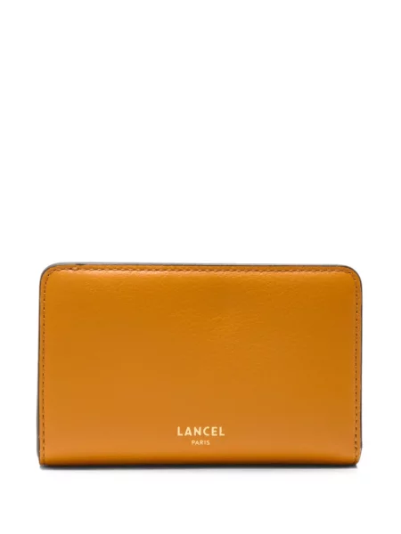 Portofel Lancel din piele portocaliu