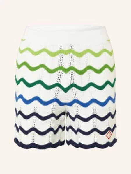 Casablanca Pletené Šortky / zelená / modrá bílá
