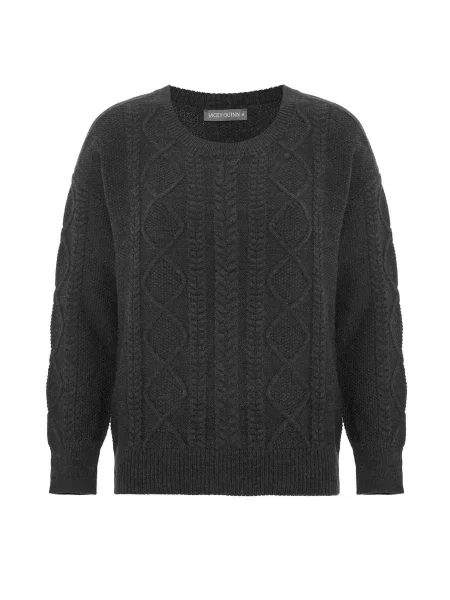 Jacey Quinn Pulover Enrique metalic gri