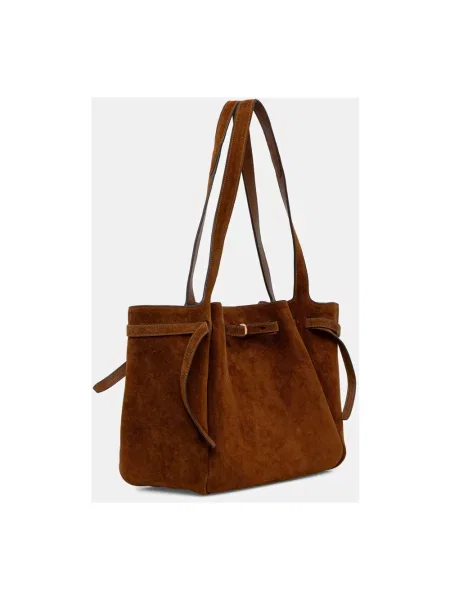 Shopperka Tory Burch brązowa
