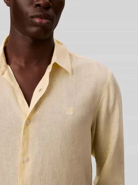 Koszula casualowa o kroju regular fit z mieszanki lnu i lyocellu Ck Calvin Klein