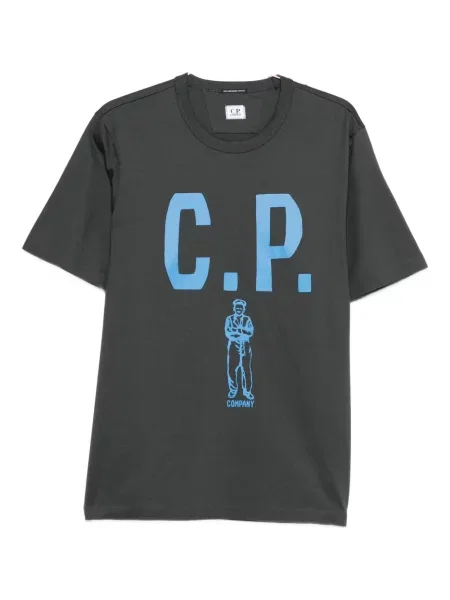 Raštuotas marškinėliai C.p. Company pilka