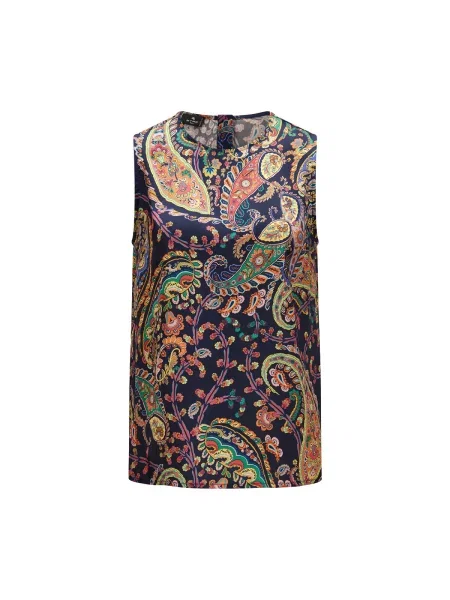 Top Etro albastru