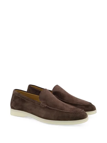 Pantofi loafer Gibaldi din piele de căprioară maro