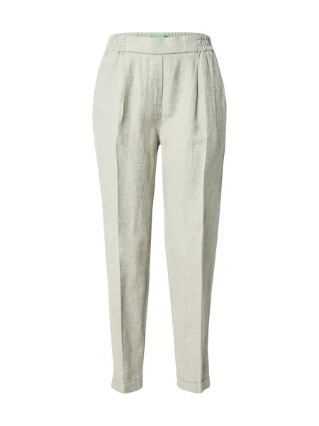 UNITED COLORS OF BENETTON Pantaloni cutați verde pastel alb