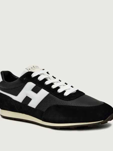 Hogan Sneakers ALLACCIATO | piele întoarsă negru