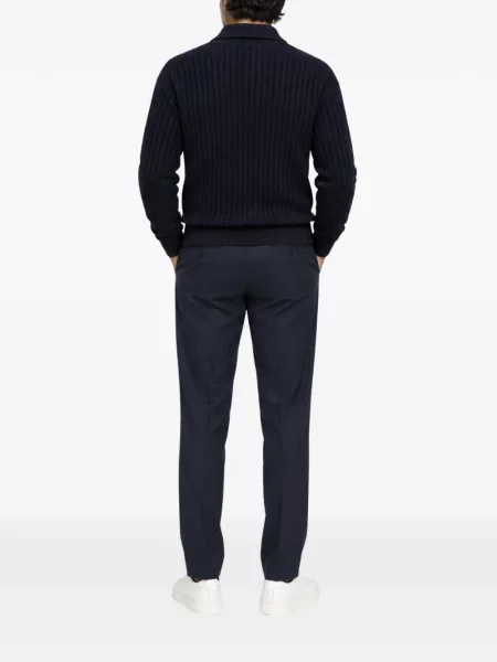 Μάλλινο με κολάρο polo Franzese Collection μπλε