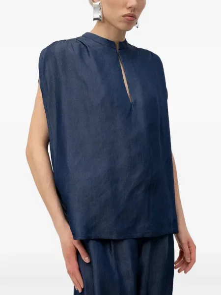 Bluzka Darkpark bez rękawów niebieska