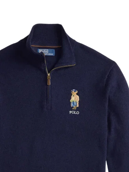 Hálós kockás pólóing Polo Ralph Lauren nyomtatás fekete
