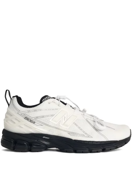 Sneakerși New Balance 574 din piele de căprioară alb