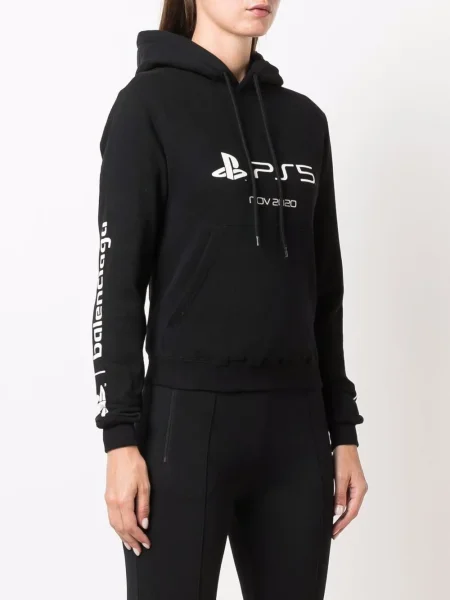 Hanorac cu glugă Balenciaga negru