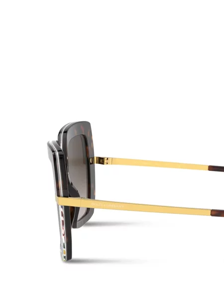 Sluneční brýle Dolce & Gabbana Eyewear s potiskem hnědé