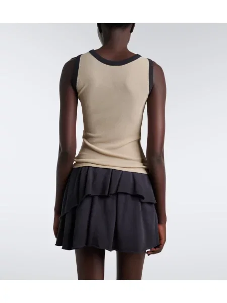 Top Acne Studios tricotate cu imagine bej