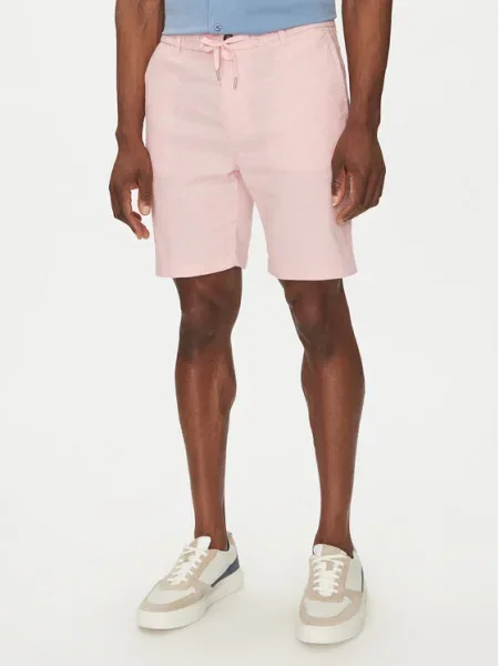 BOSS Шорти от плат Tapered Fit розов