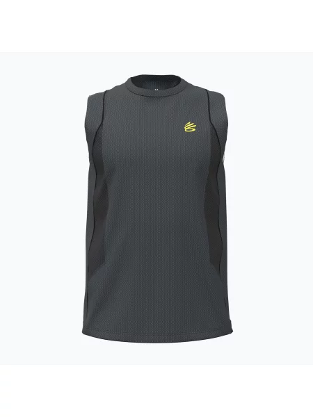 Tricou de baschet pentru bărbați Under Armour Curry Training Tank lumin yellow galben