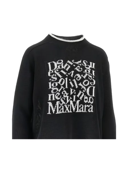 Sweter z golfem Max Mara do golfa czarny