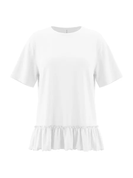 Imily Bela Tricou supradimensional alb