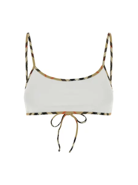 Bikini Burberry w kratkę biały