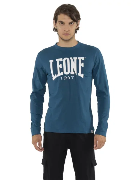 Leone Apparel koszulka z długim rękawem niebieska