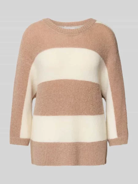 Sweter z dzianiny z okrągłym dekoltem Fynch-hatton