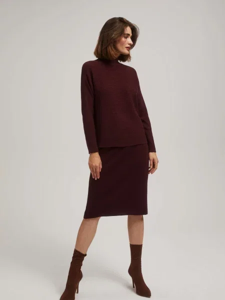 Fustă Marisse tricotate maro