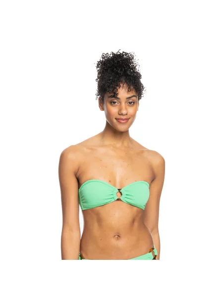 Góra od stroju kąpielowego ROXY Color Jam Bandeau zielony
