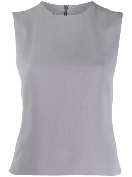 Top Giorgio Armani Pre-owned bez rukávů šedý