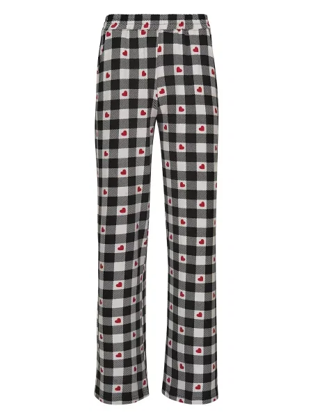 Штани для дому Fleri білий/чорний білі