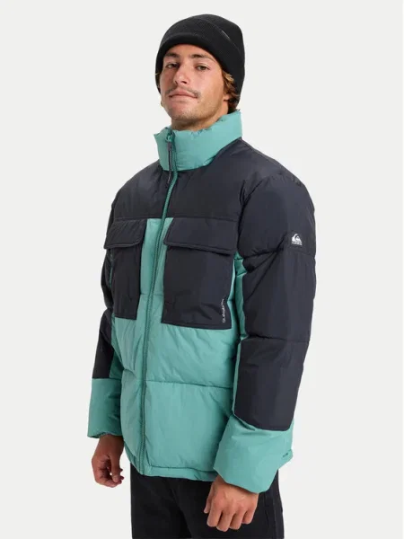 Quiksilver Geacă de iarnă Stay Puff turcoaz