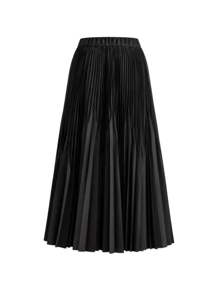 Fusta maxi Meimeij în linie A negru