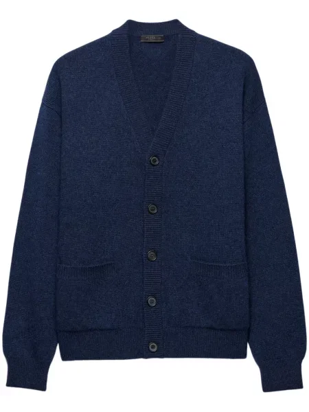 Cardigan Prada din cașmir albastru
