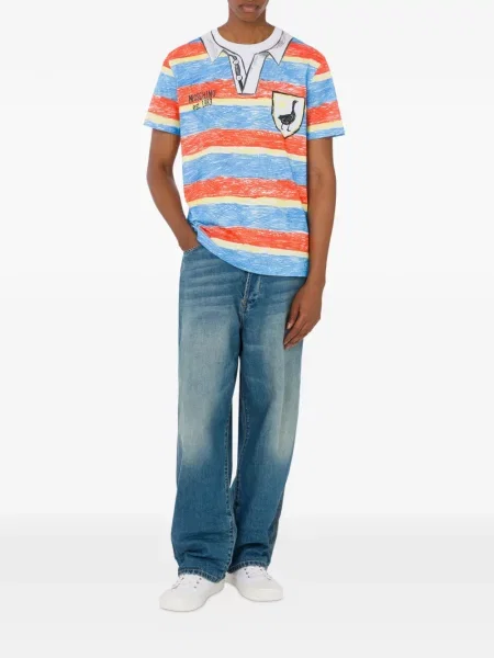 Tricou Moschino cu dungi albastru