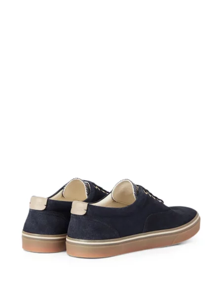 Sneakerși Brunello Cucinelli din piele de căprioară albastru
