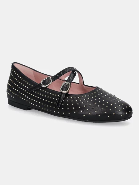 Pretty Ballerinas balerini de piele Nicole negru