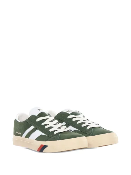 Sneakerși Pro-keds din piele de căprioară verde