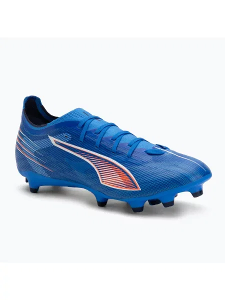 Încălțăminte de fotbal pentru bărbați PUMA Ultra 6 Match FG/AG ultra blue/puma white/glowing red alb