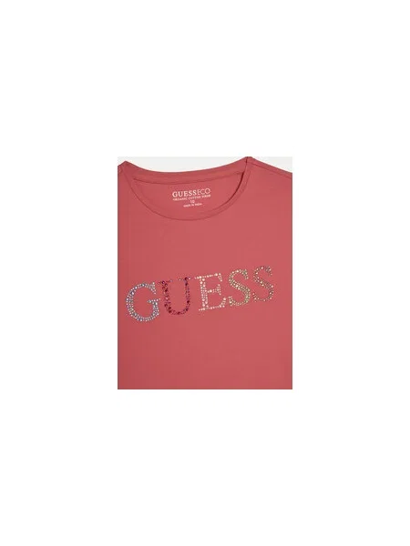 Guess Póló Regular Fit narancssárga