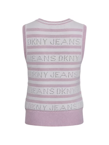 Top Dkny tricotate roz