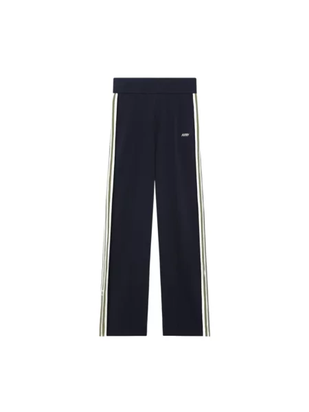 Dzianinowe spodnie dresowe Autry do tenisa niebieskie