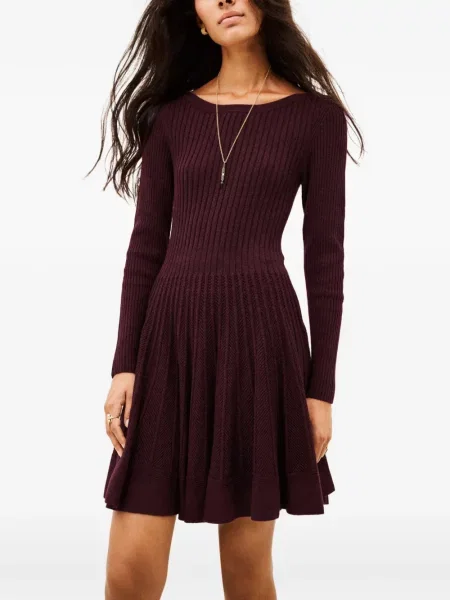 Rochie mini Ba&sh tricotate roșu