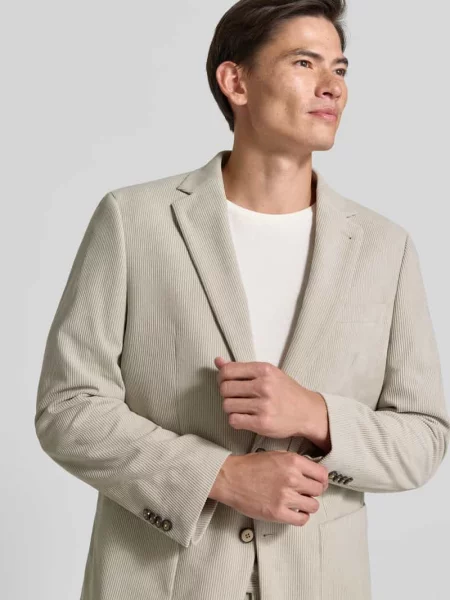 Marynarka o kroju regular fit z kołnierzem z połami Christian Berg Men beżowa
