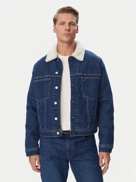 Jeansová bunda Tommy Jeans modrá